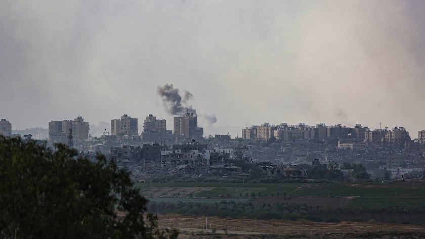 Rauch über Beit Hanoun im Norden des Gazastreifens nach einem israelischen Angriff.