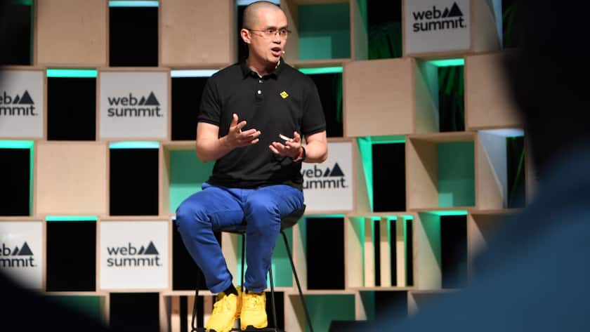 Changpeng Zhao beim Websummit in Lissabon Anfang 2022.