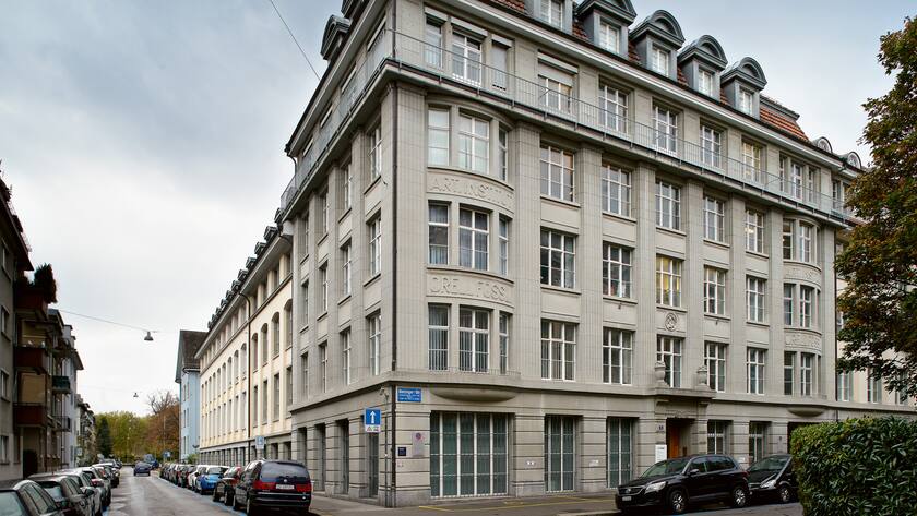 Der Hauptsitz von Orell Füssli an der Dietzingerstrasse in Zürich