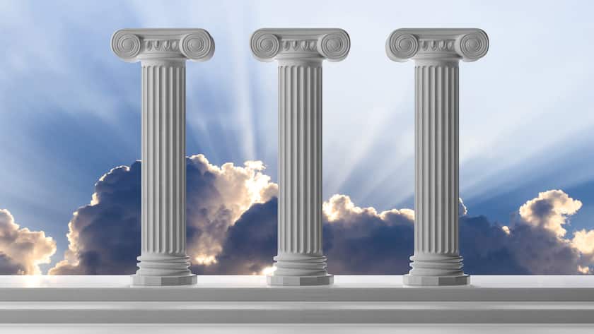 Das Schweizer Vorsorgesystem basiert auf den drei Säulen AHV, Pensionskasse und privates Sparen.