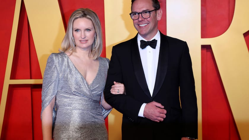MCH-Grossaktionär James Murdoch mit Ehefrau Kathryn Hufschmid bei der Vanity Fair Oscar Party 2024 in Los Angeles.