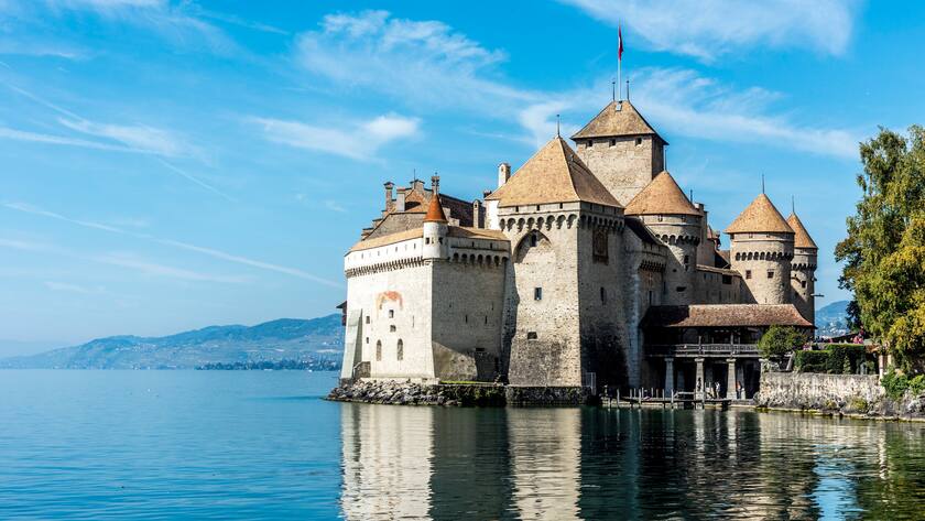 Das Schloss Chillon in Veytaux.