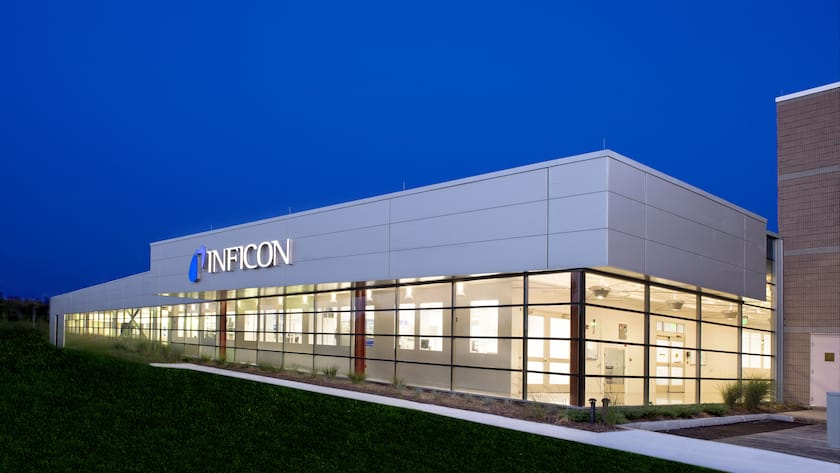 Firmengebäude von Inficon in Syracuse.