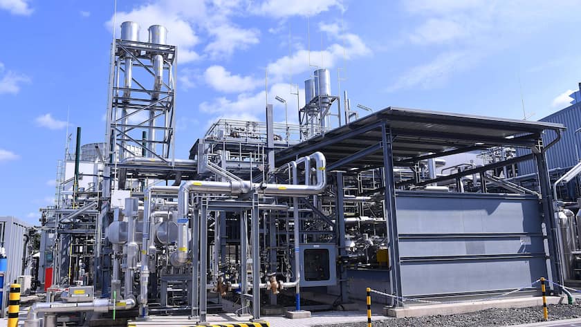 Eine Chemieanlage von Air Liquide.