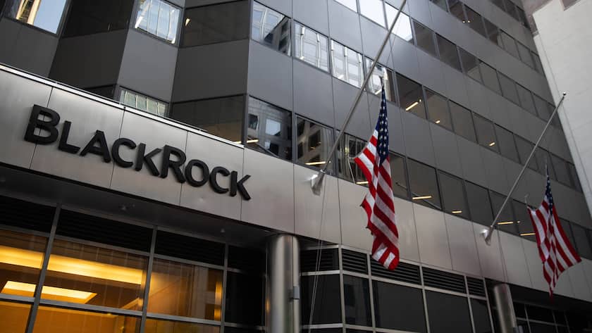 Hauptsitz des Vermögensverwalters BlackRock in New York, USA (2023).