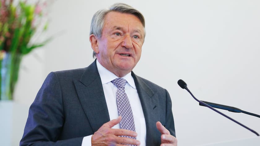 Ernst Tanner, Verwaltungsratspräsident von Lindt & Sprüngli, bei einem Auftritt am Firmensitz in Kilchberg ZH im Jahr 2016.