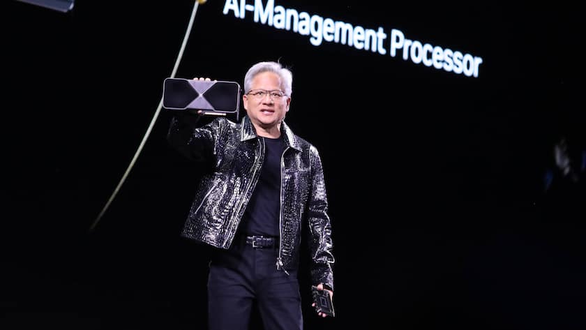 Nvidia-CEO Jensen Huang an der Consumer Electronics Show in Las Vegas im Januar 2025.
