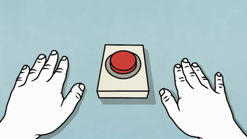 Drücken oder nicht? Manchmal fällt die Entscheidung schwer.