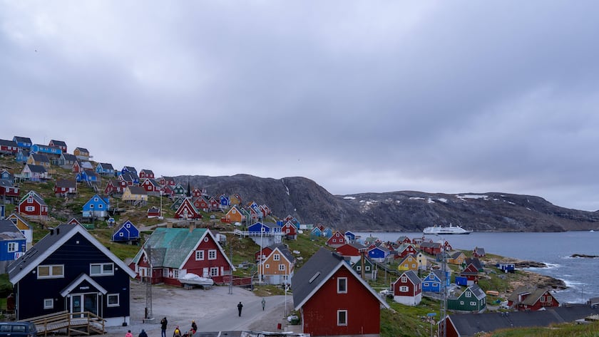Blick auf Upernavik in Grönland.
