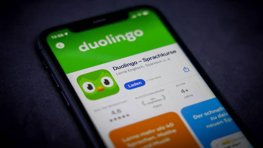 Duolingo im App Store auf einem iPhone.