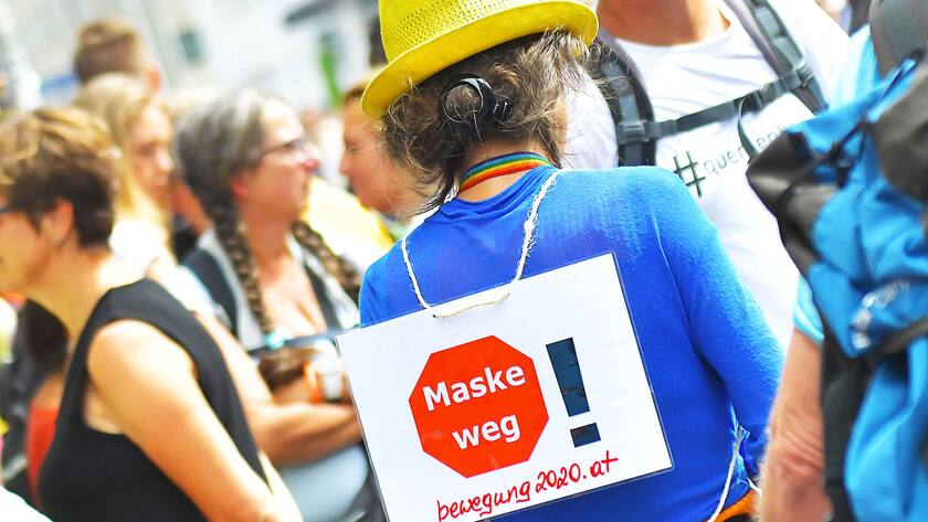 Lockdown Grossdemo gegen Corona in Berlin am 29. August.