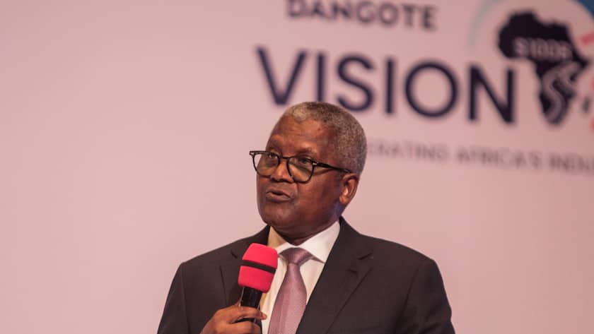 Aliko Dangote, Präsident und CEO von Dangote Industries, im September 2026 bei einem Auftritt in Lagos, Nigeria.