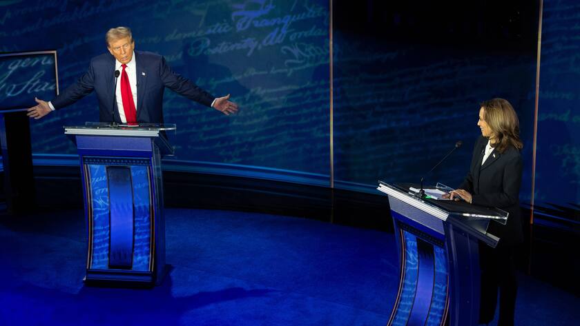 TV-Debatte am 10. September 2024 zwischen Kamala Harris und Donald Trump.