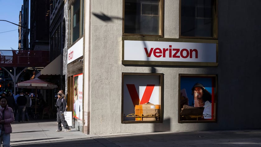 Ein Geschäft von Verizon in New York (2025).