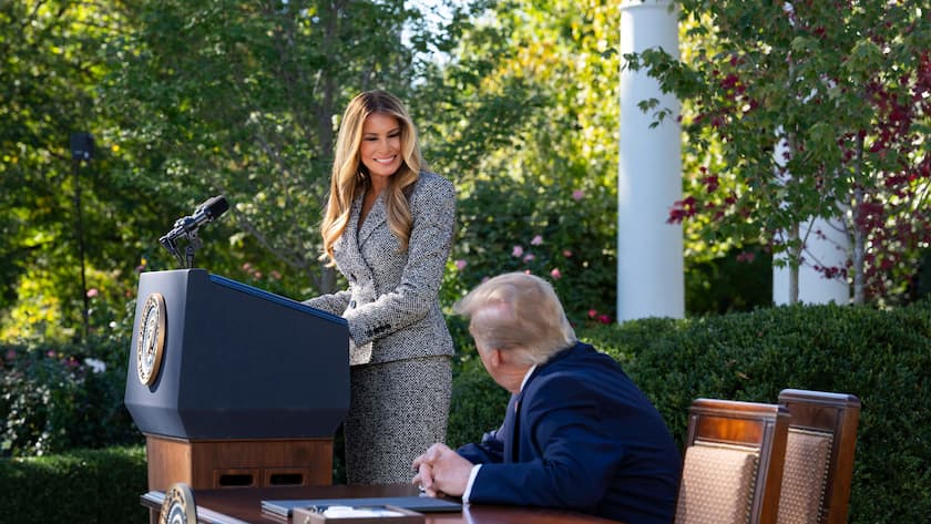 Die amerikanische First Lady Melania Trump.