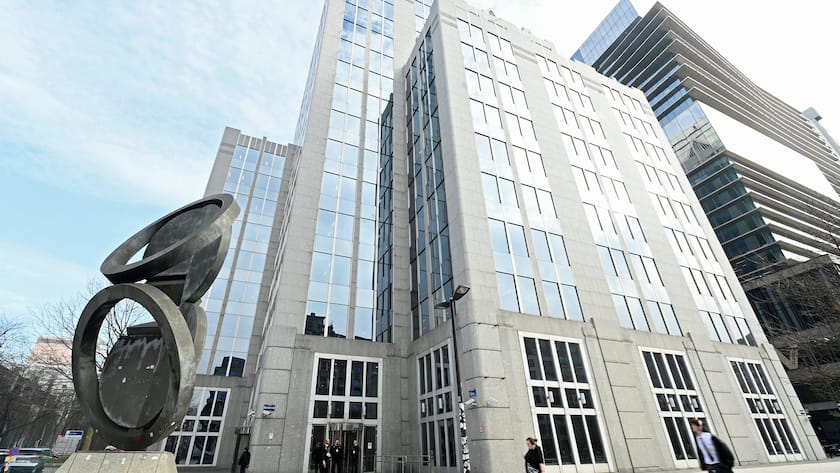 Der Hauptsitz von Euroclear in Brüssel (2025).