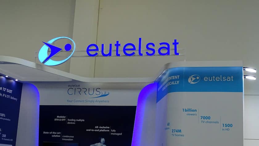 Das Logo des Satellitenbetreibers Eutelsat.