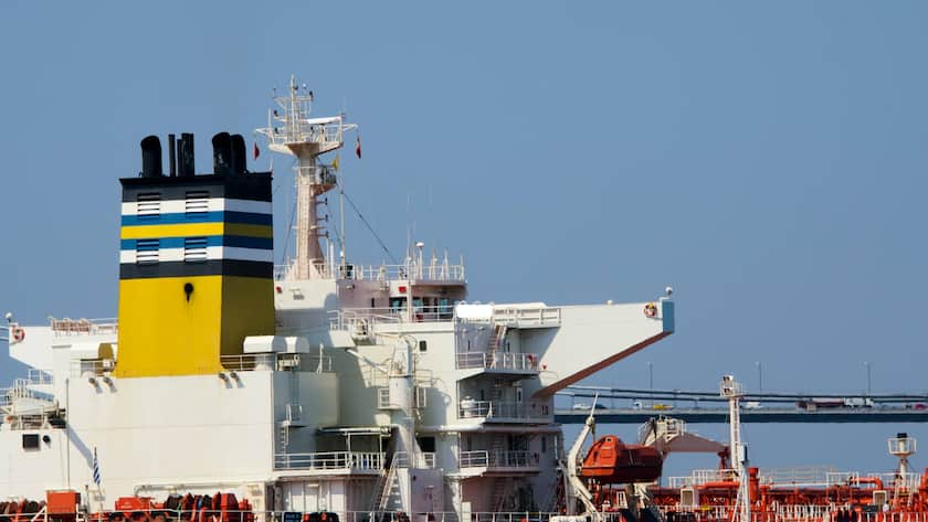 Ein Flüssiggas-Tanker passiert den Bosporus (2023).