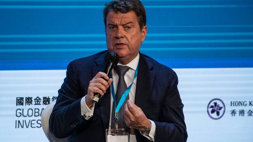 UBS-Präsident Colm Kelleher spricht am "Hong Kong Global Financial Leaders Investment Summit" im November 2022 in Hong Kong, China.