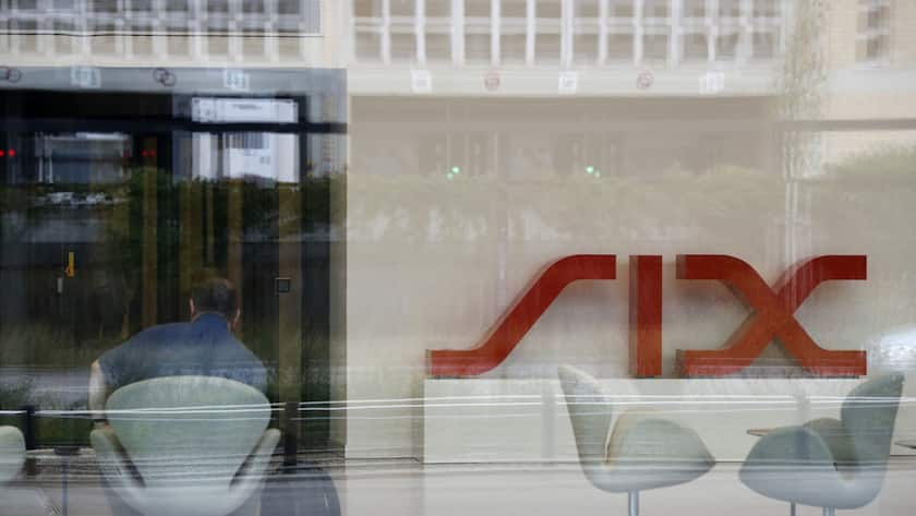 Am Sitz der Börsenbetreiberin SIX in Zürich.