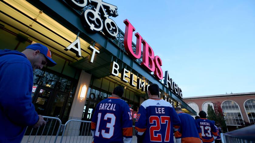 UBS Arena in Elmont, New York, Heimat des Eishockeyclubs New York Islanders .