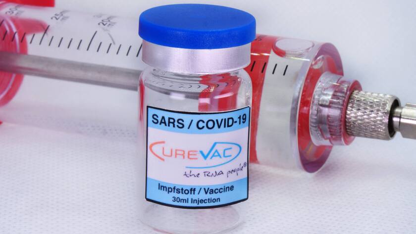 Symbolische Darstellung einer Corona-Impfstoffdose