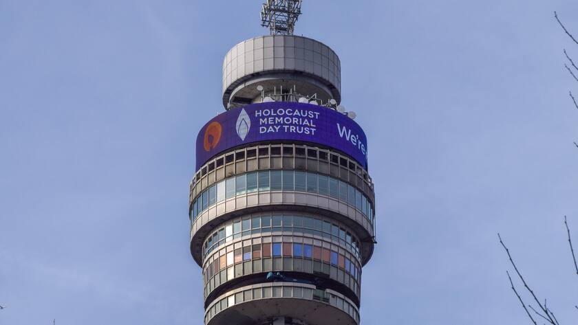 Londons BT Tower (27. Januar 2024)