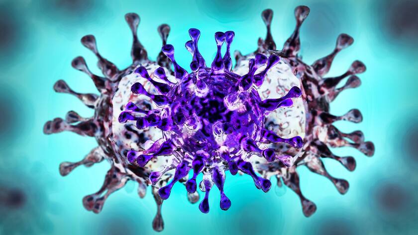 Symbolbild zum Thema Virus-Mutation.