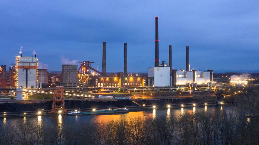 Ein Stahlwerk von Salzgitter.