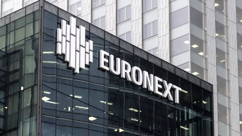 Der Pariser Sitz von Euronext, der wichtigsten Börse in der Eurozone