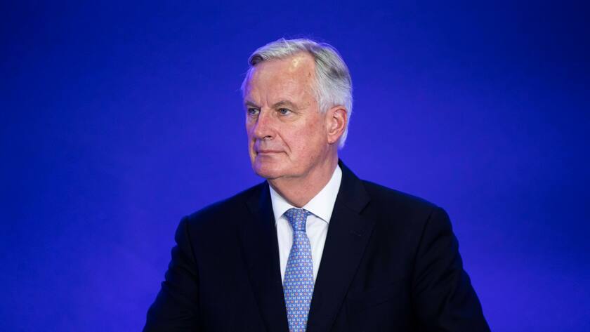 Michel Barnier bei einer Veranstaltung in Paris, 2021.