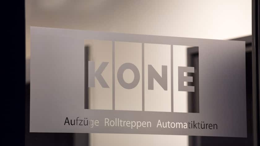 Das Logo des finnischen Aufzugherstellers Kone.