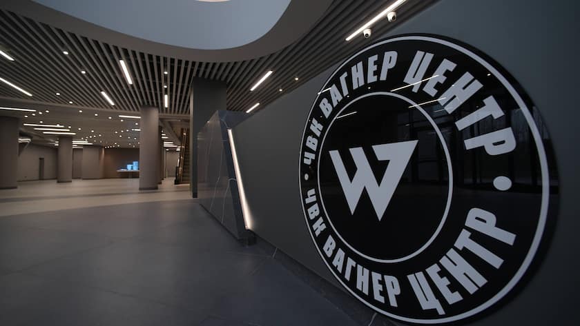 Zentrum der paramilitärischen Organisation "Gruppe Wagner" in St. Petersburg.