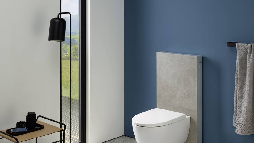 Ein WC aus dem Hause Geberit.