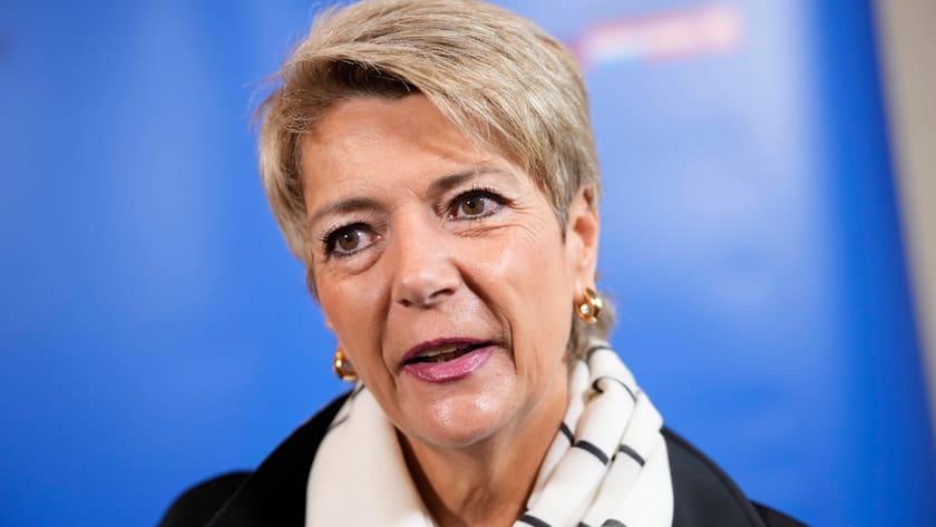 Bundesrätin Karin Keller-Sutter in Königstein (Deutschland) im Jahr 2022.