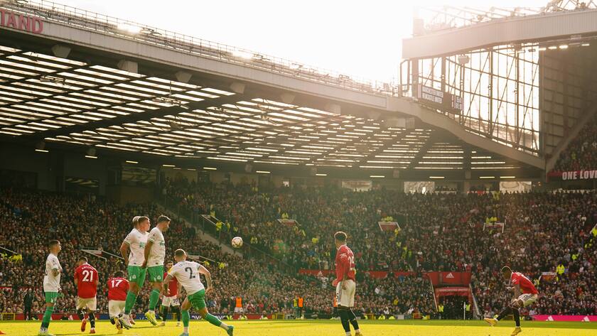 Manchester United spielt gegen Newcastle United im Old Trafford, Manchester (2022)