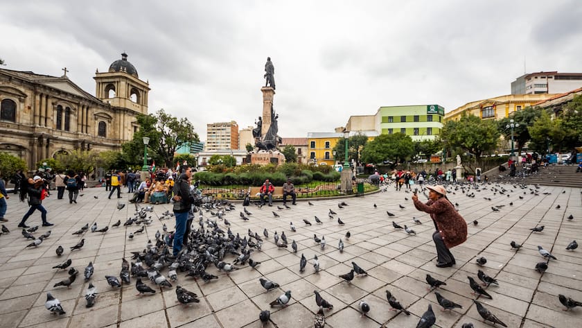 Die bolivianische Hauptstadt La Paz.