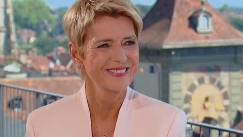 Bundesrätin Karin Keller-Sutter in einem Interview mit «TeleZüri» Mitte August 2025.