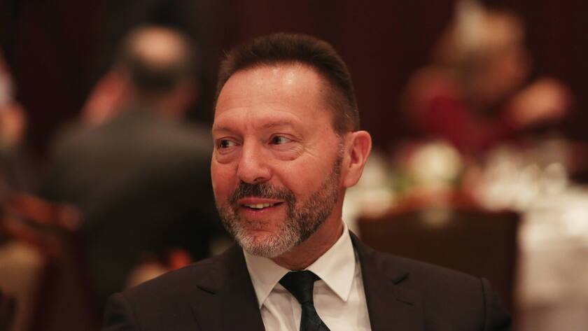 Der griechische Notenbank-Präsident Yannis Stournaras während einem Empfang (2023).