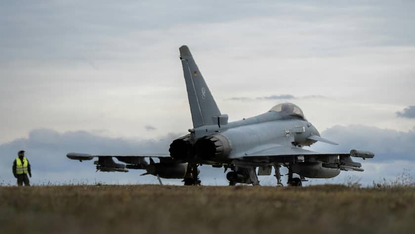 Ein Eurofighter der deutschen Luftwaffe von Airbus (2025).