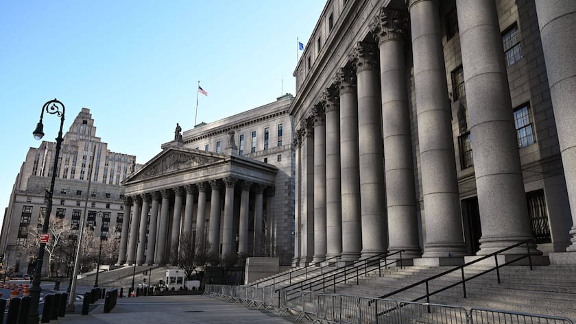 Der oberste Gerichtshof des Staates New York in Manhattan.