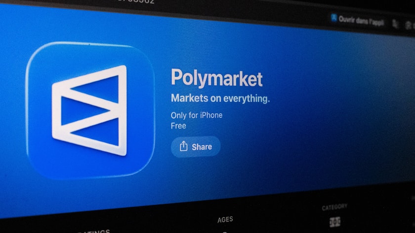 Die Seite der Wettplattform Polymarket.