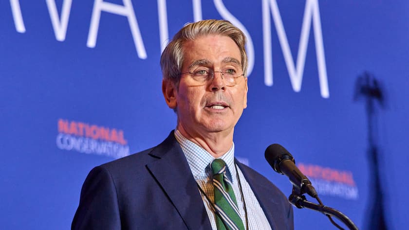 Scott Bessent bei einem Aufritt in Washington im Sommer 2024.