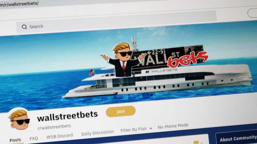 Die WallStreetBets-Gemeinde, die auf dem Online-Forum Reddit angesiedelt ist, investiert oftmals in sogenannte Meme-Aktien.