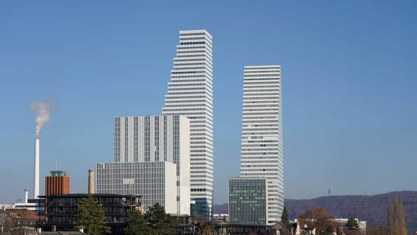 Am Roche-Konzernsitz in Basel.