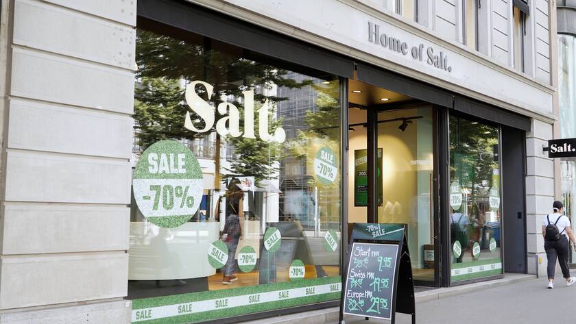 Salt-Shop an der Zürcher Bahnhofstrasse.