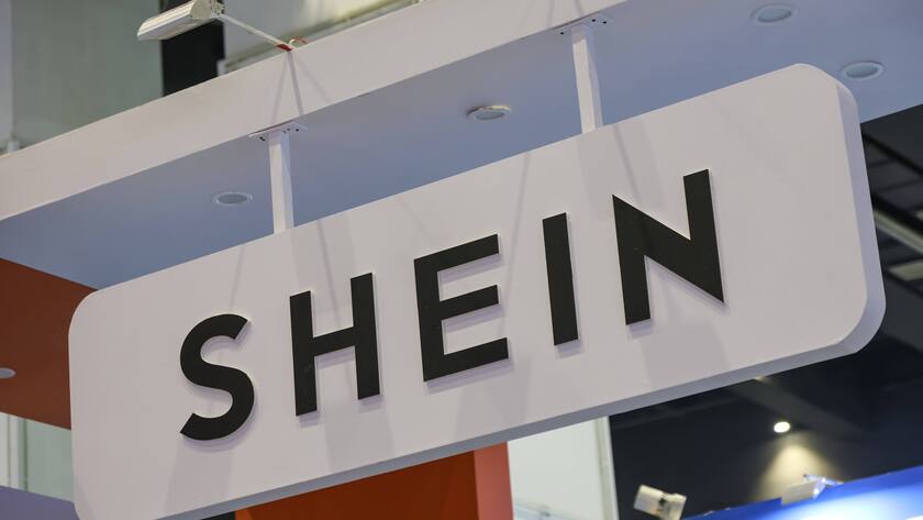 Der Schriftzug der Billigmode-Firma Shein.