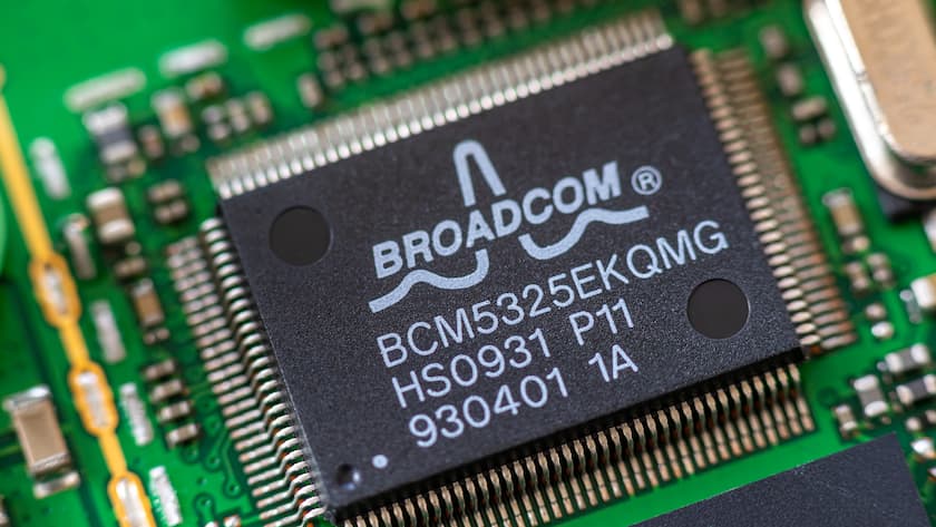 Ein Chip von Broadcom (2025).