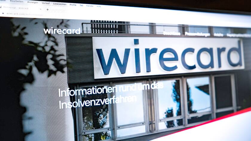 Der Schriftzug von Wirecard.
