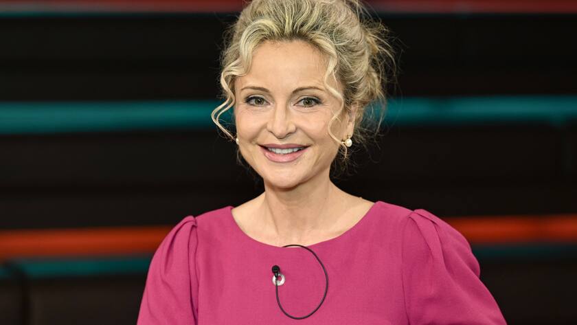 Die Juristin und Buchautorin Sandra Navidi bei einer Talk-Show des ZDF.